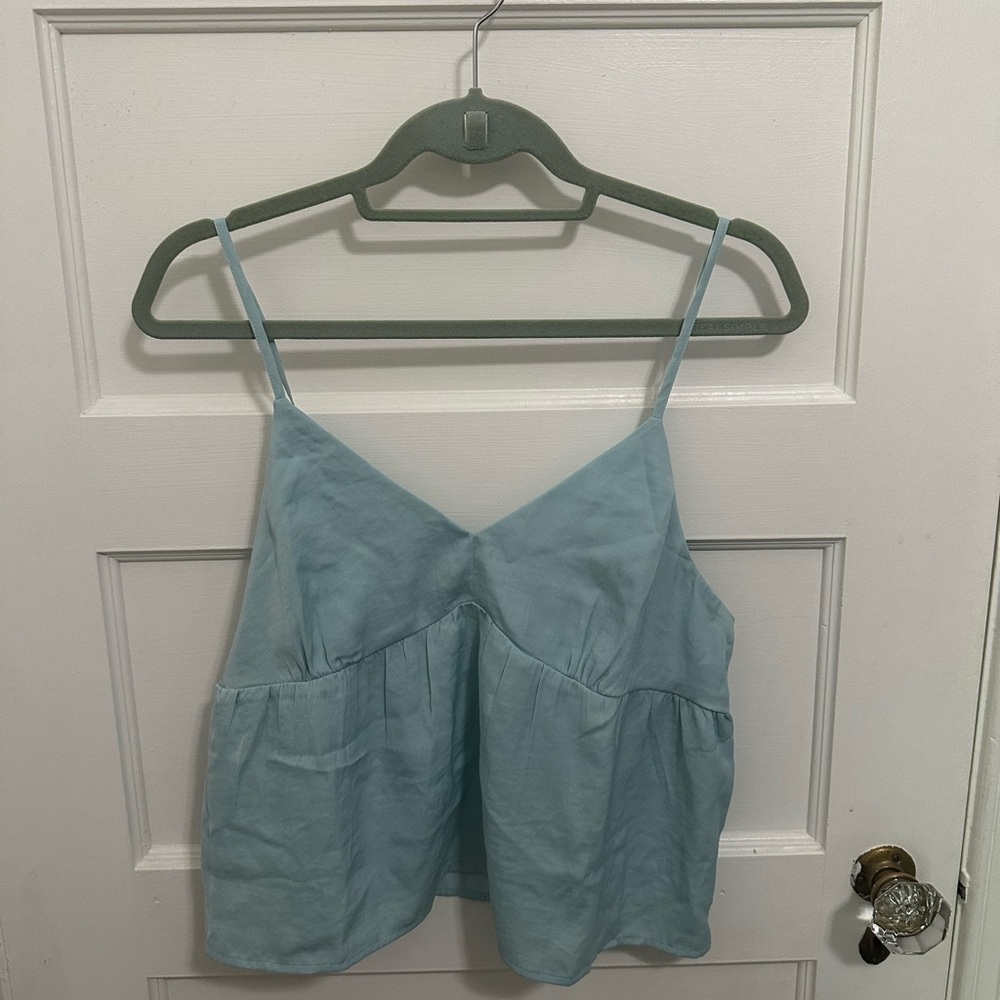 American Eagle Cropped Babydoll Tank Top Size Medium